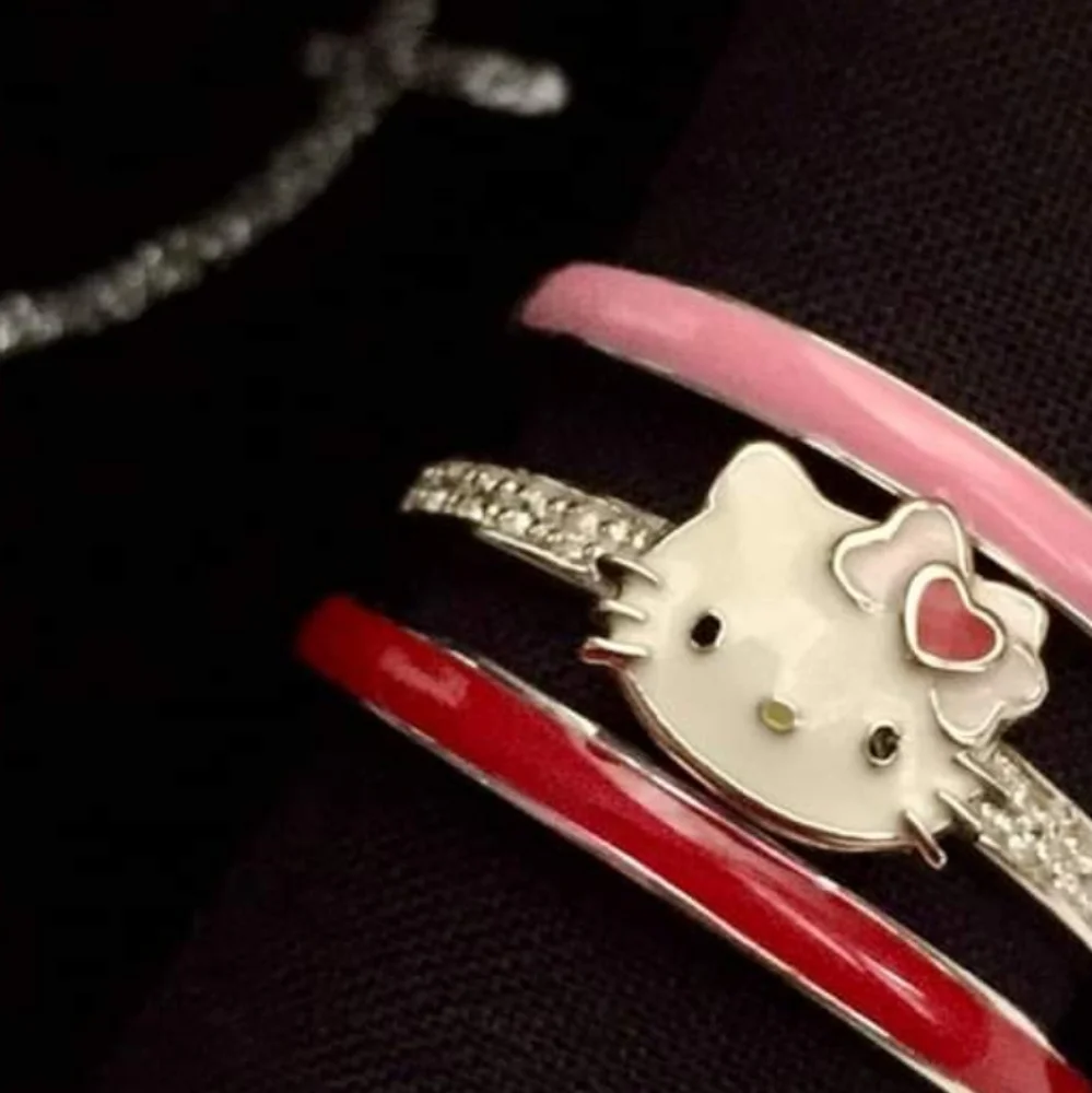 Hello Kitty 3 pc Stackable Rings.Size 7 - Picture 1 of 4